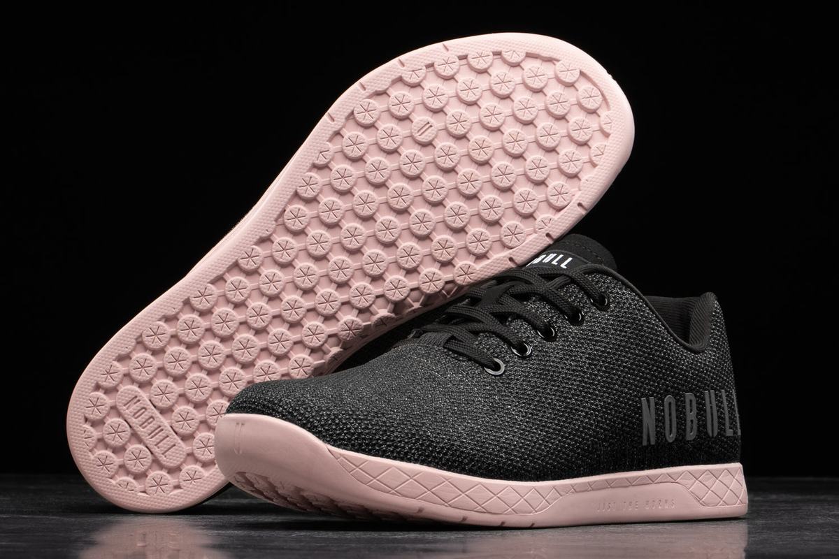 Nobull Superfabric Women's Trainers Black Rose | Australia (RD2604)